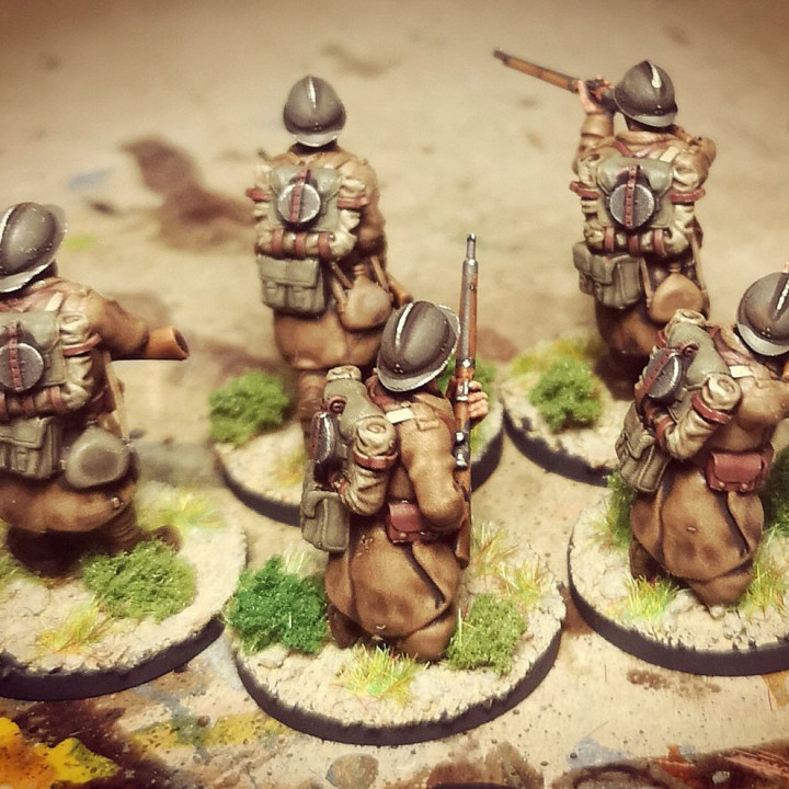 28mm WW2 french reserve infantry combat group 1 image
