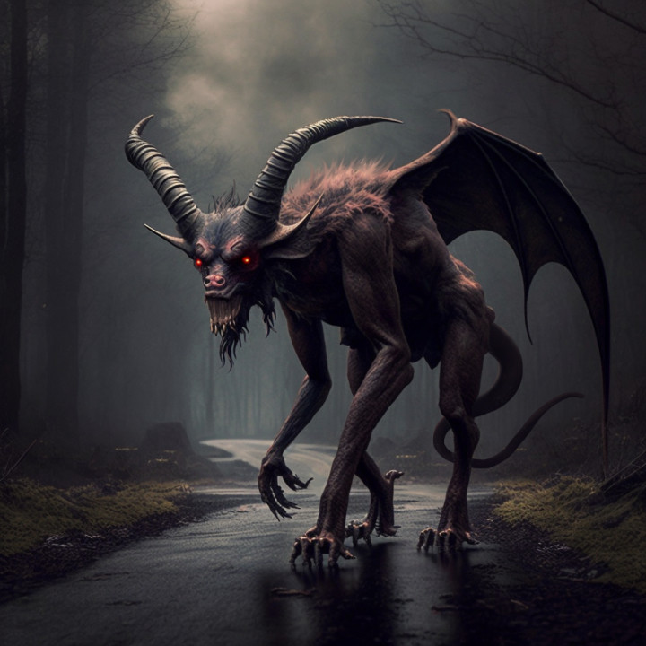 3D Printable Beastly Jersey Devil by 3dartdigital