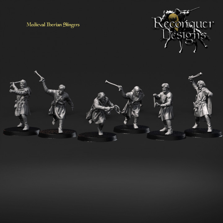 Iberian Medieval Slingers 28mm image