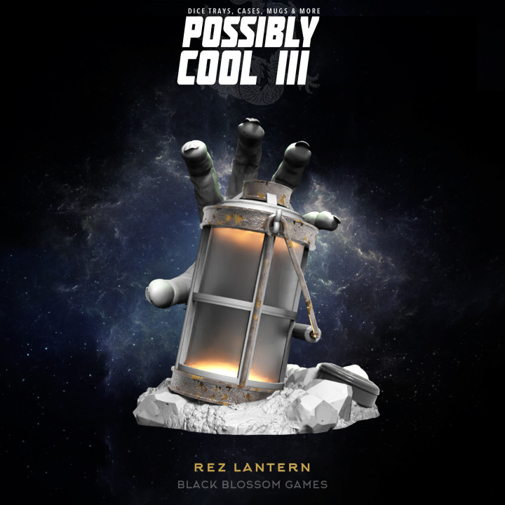 dice オブジェ 3D Printable T3TH02 Zombie Rez Lantern :: Possibly Cool Dice Tower