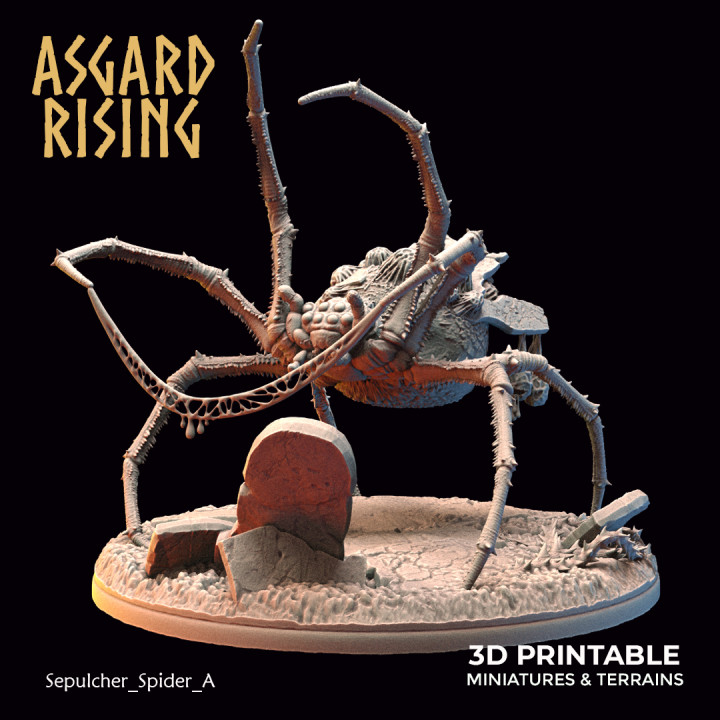 3D Printable Sepulcher Spiders /EasyToPrint/ /Pre-supported/ By Asgard ...