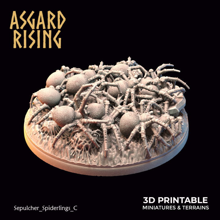 Sepulcher Spiderlings /EasyToPrint/ /Pre-supported/ image