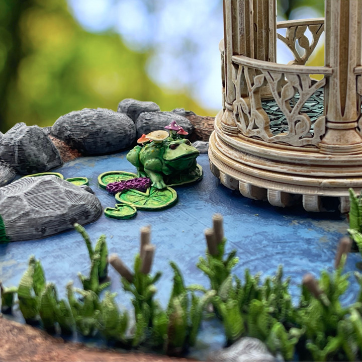 Frog Pond with Elven Gazebo's Cover