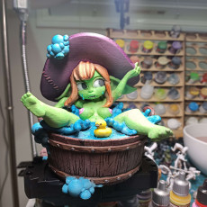 Picture of print of Bath Time Goblin Girl