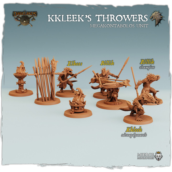 Khthones Kkleek's Throwers, Megakontabolos Unit