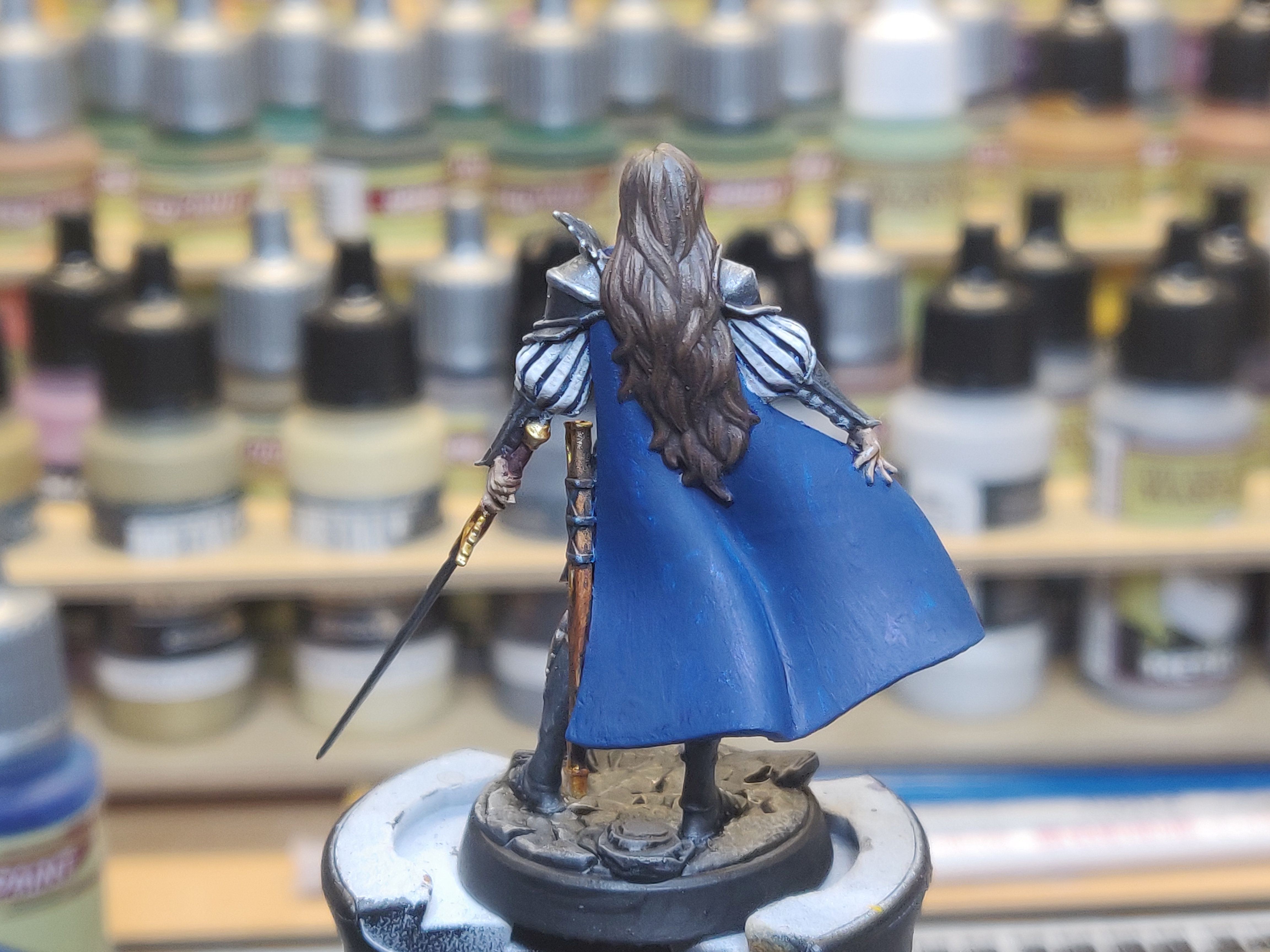 3D Print of Esther, the Griffon Knight - Elf Paladin by