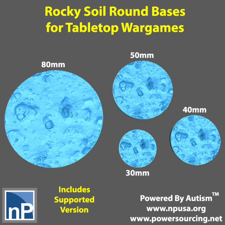Bases for Wargames - Rocky Soil image