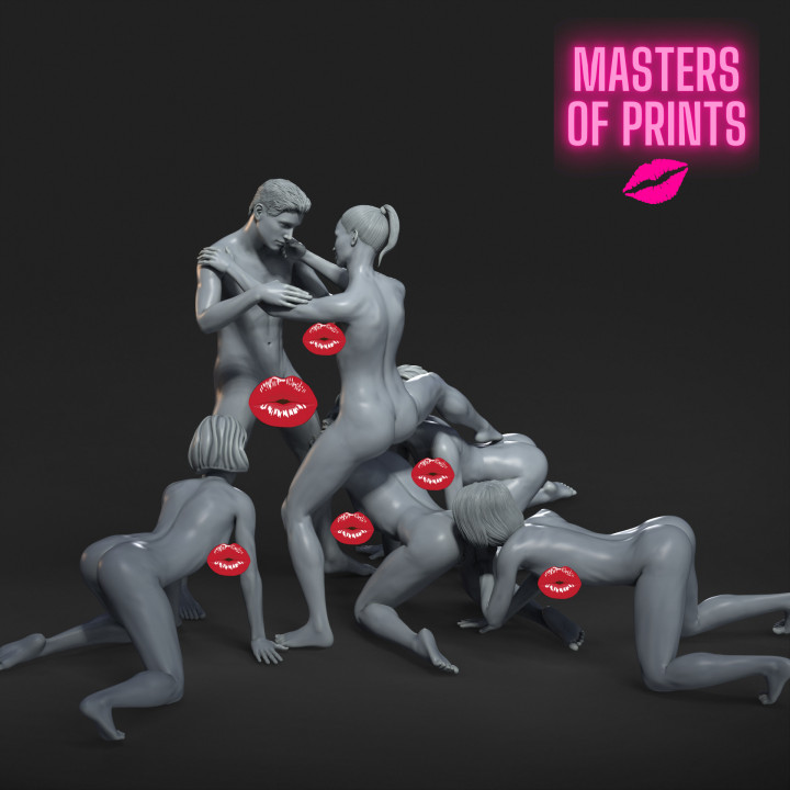 PORN SCENE - NSFW - EROTIC MINIATURE 75 MM SCALE image