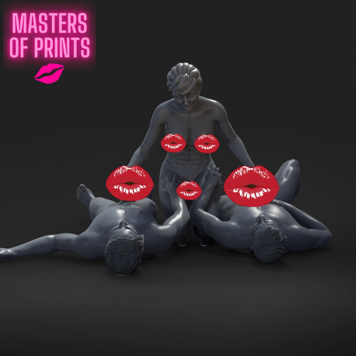 double handjob - NSFW - EROTIC MINIATURE 75 MM SCALE