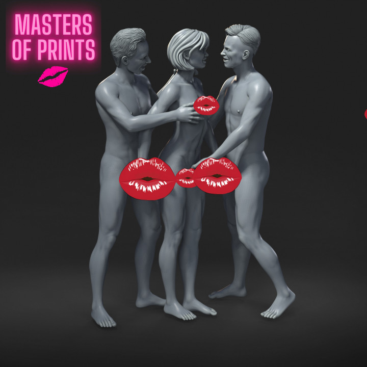 double handjob - NSFW - EROTIC MINIATURE 75 MM SCALE