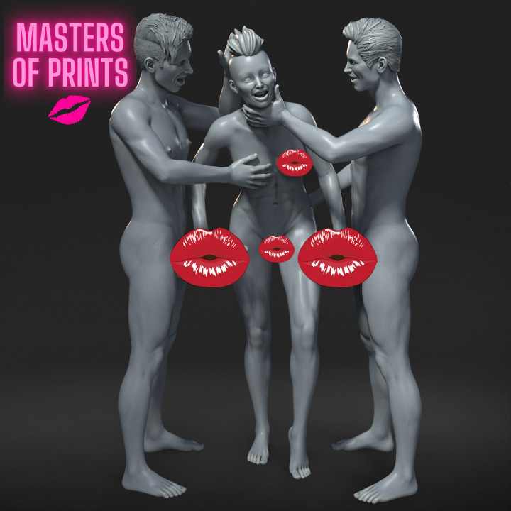 double handjob - NSFW - EROTIC MINIATURE 75 MM SCALE