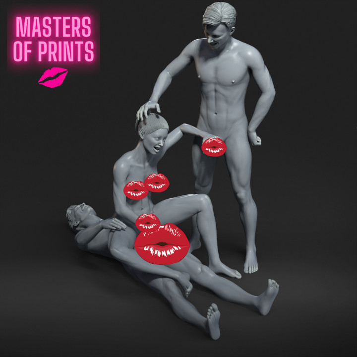 double handjob - NSFW - EROTIC MINIATURE 75 MM SCALE