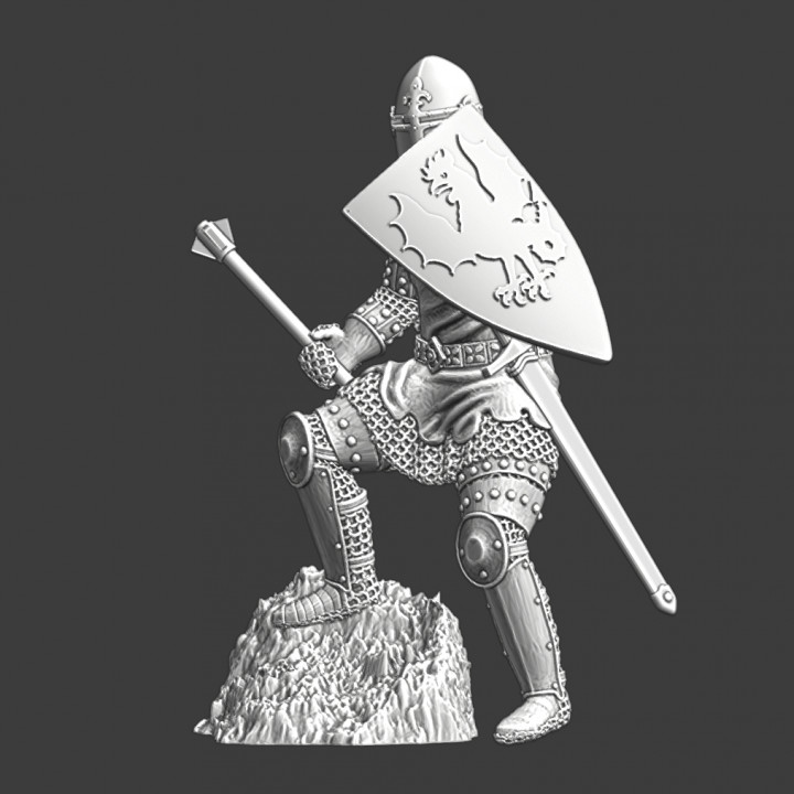 Medieval crusader knight - Sugar Loaf helmet image
