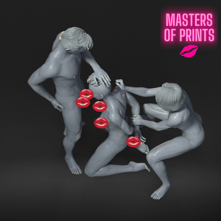 double blowjob - NSFW - EROTIC MINIATURE 75 MM SCALE