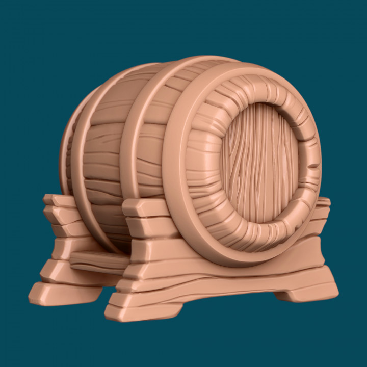 A barrel of booze - Terrain piece image