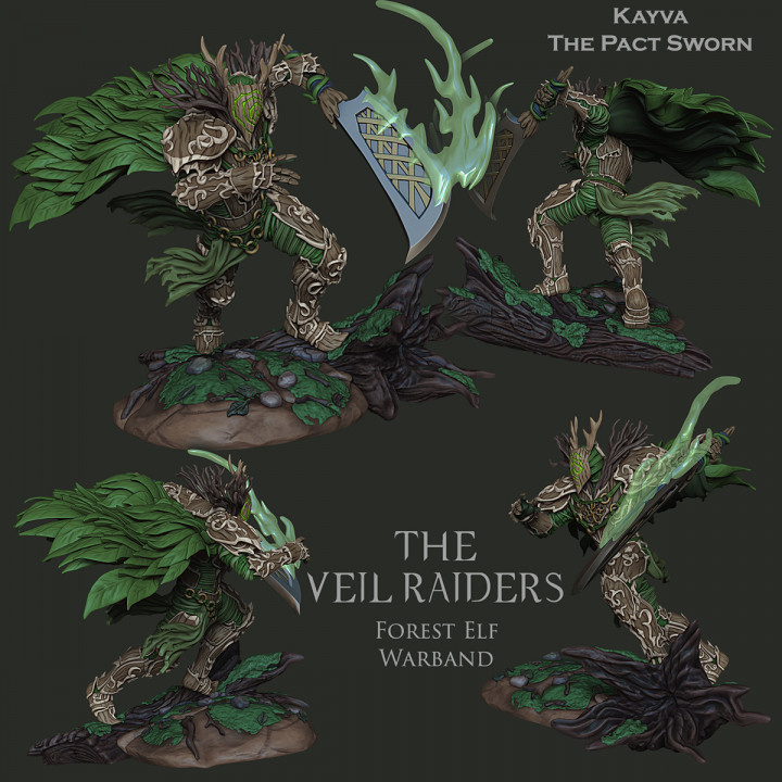 Kayva The Pact Sworn - Forest Elf Living Armor image