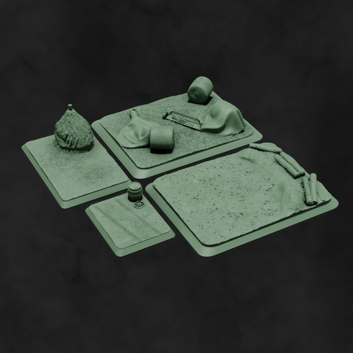 WW2 European Countryside 15mm Bases image