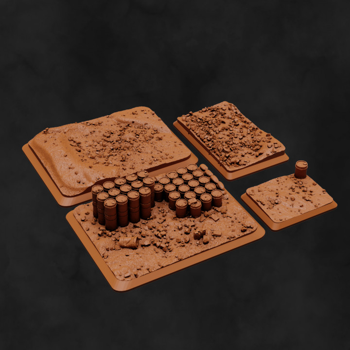 WW2 North Africa 15mm Bases image