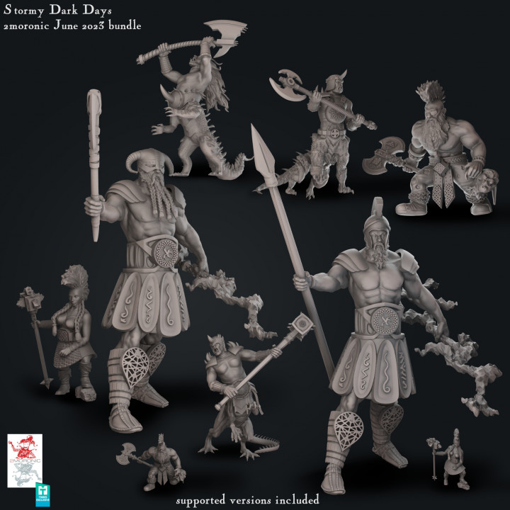 Stormy Dark Days - Storm Giant, Dragon Ogres and Dwarves bundle 30 image