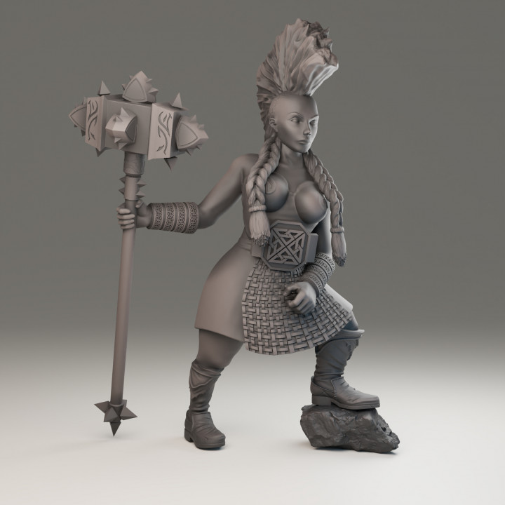 Dwarf Slayer Female - 32 and 75mm versions