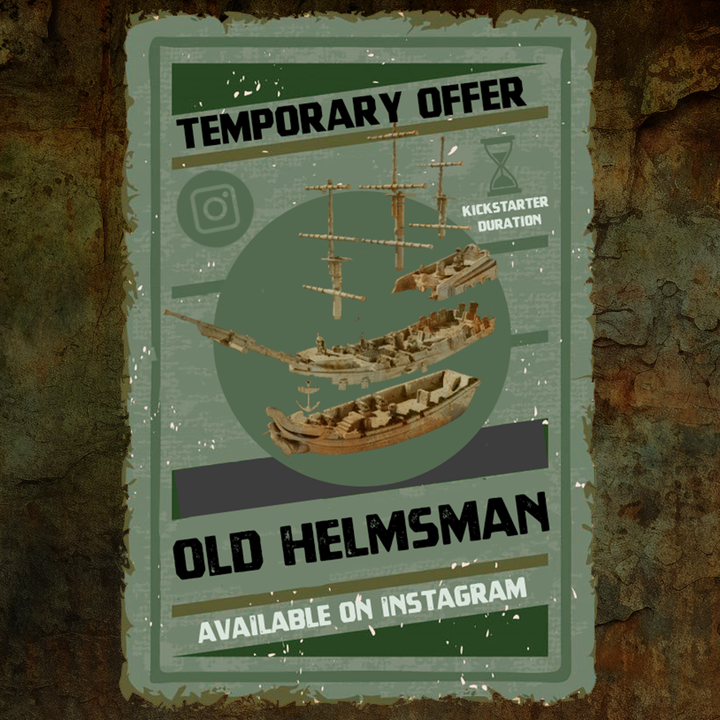 The Old Helmsman ... pirate ship. image