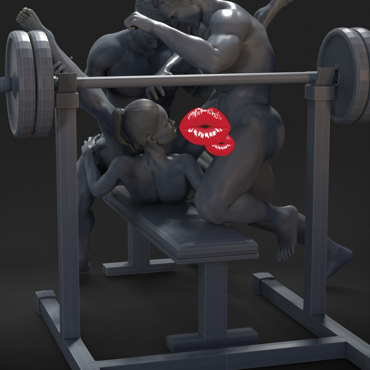 sex in the gym - NSFW - EROTIC MINIATURE 75 MM SCALE image