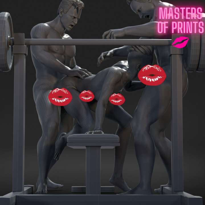 sex in the gym - NSFW - EROTIC MINIATURE 75 MM SCALE