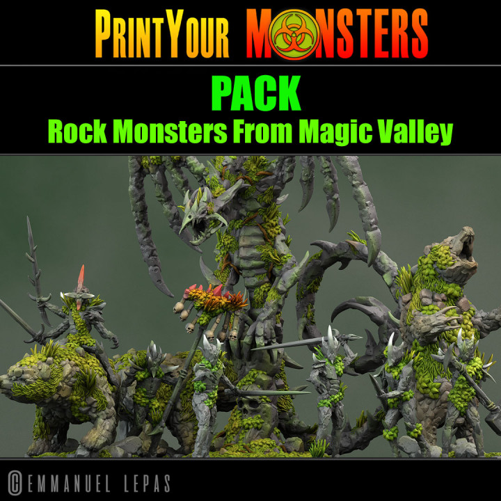 ROCK MONSTERS FROM MAGIC VALLEY PACK image