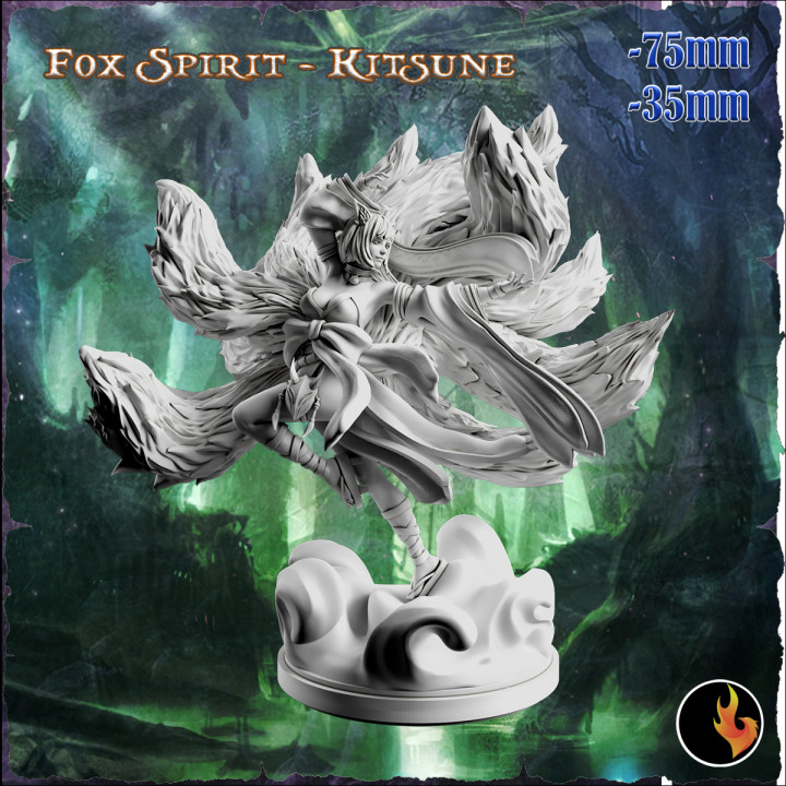 Fox spirit Kitsune -  Fantasy Girls STL Vol 2