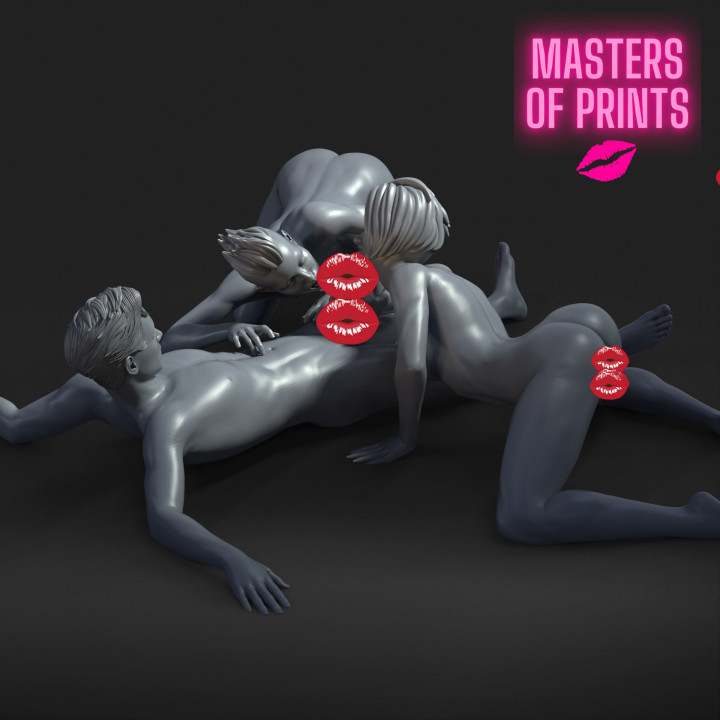 double blowjob - NSFW - EROTIC MINIATURE 75 MM SCALE