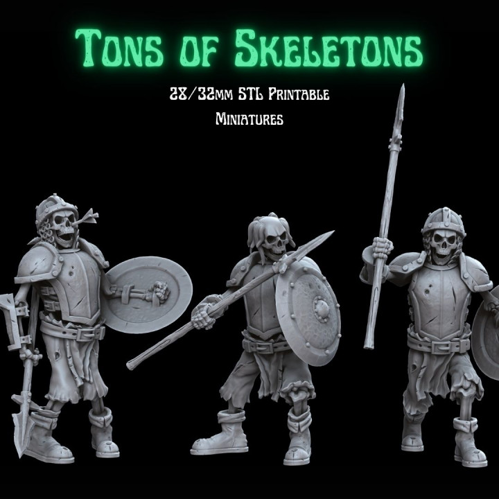 Tons of Skeletons: Heavy Equipped Skeletons image
