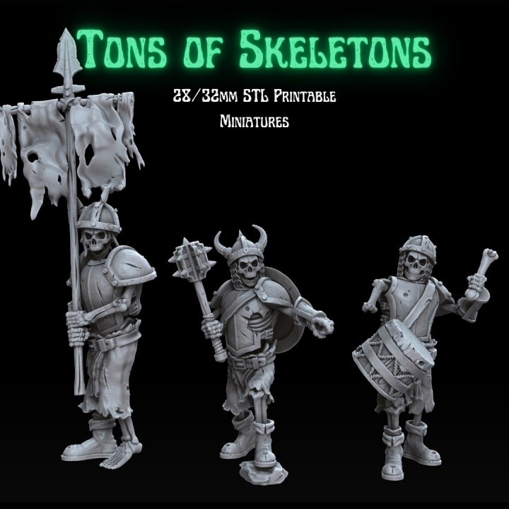 Tons of Skeletons: Heavy Equipped Skeletons Command Group image