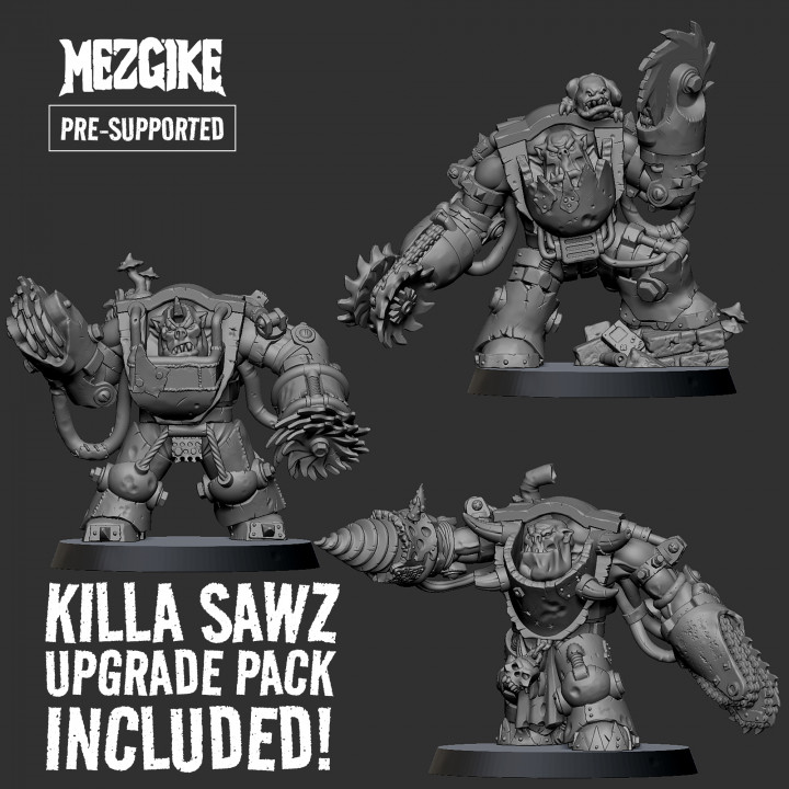 【THE MOZZ】Meg Pattern Setup 3D Printable Meznobz multipart set (pre-supported) by MEZGIKE