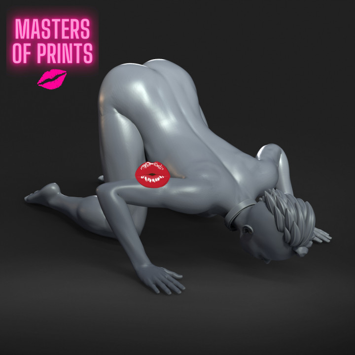 dog girl - NSFW - EROTIC MINIATURE 75 MM SCALE