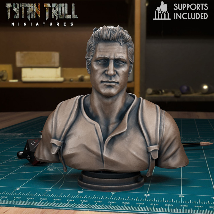 Nathan Drake Bust [Pre-Supported] image