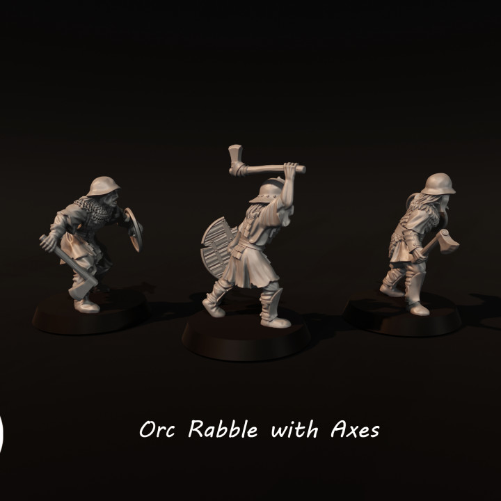 Orc Rabble with Axe and Shield