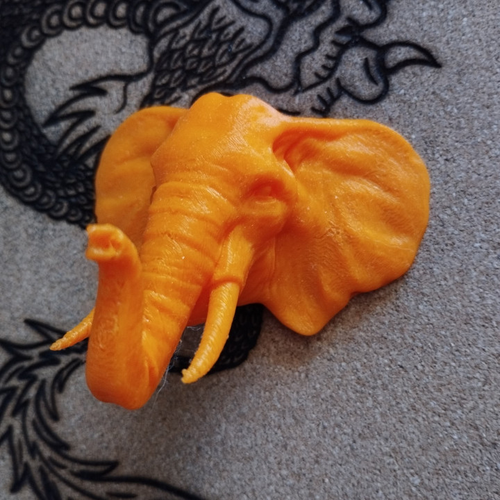elephant with flatback for fridge magnet image