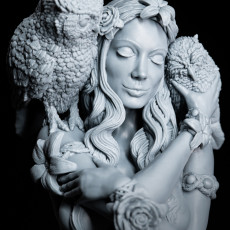 Picture of print of Dryad Bust + NSFW Version