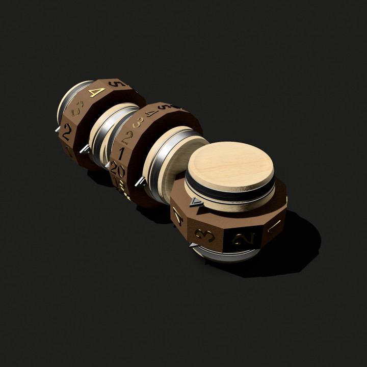 3d Printable Spinner Barrel Dice Set By Lazy Bear