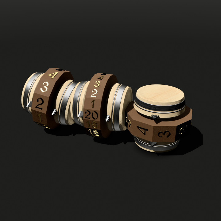 Spinner Barrel Dice Set