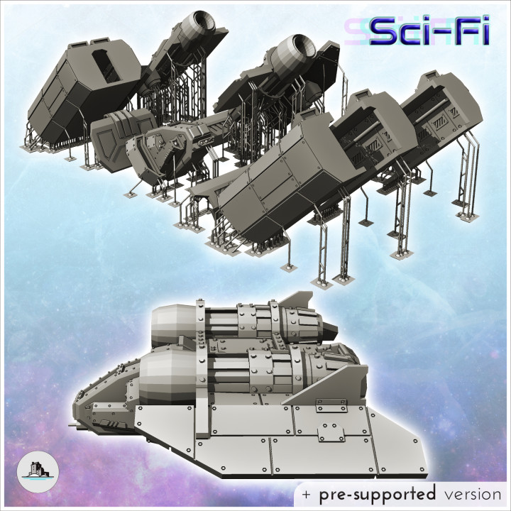 Astral Falcon spaceship (1) - Future Sci-Fi SF Post apocalyptic Tabletop Scifi Wargaming Planetary exploration RPG Terrain image