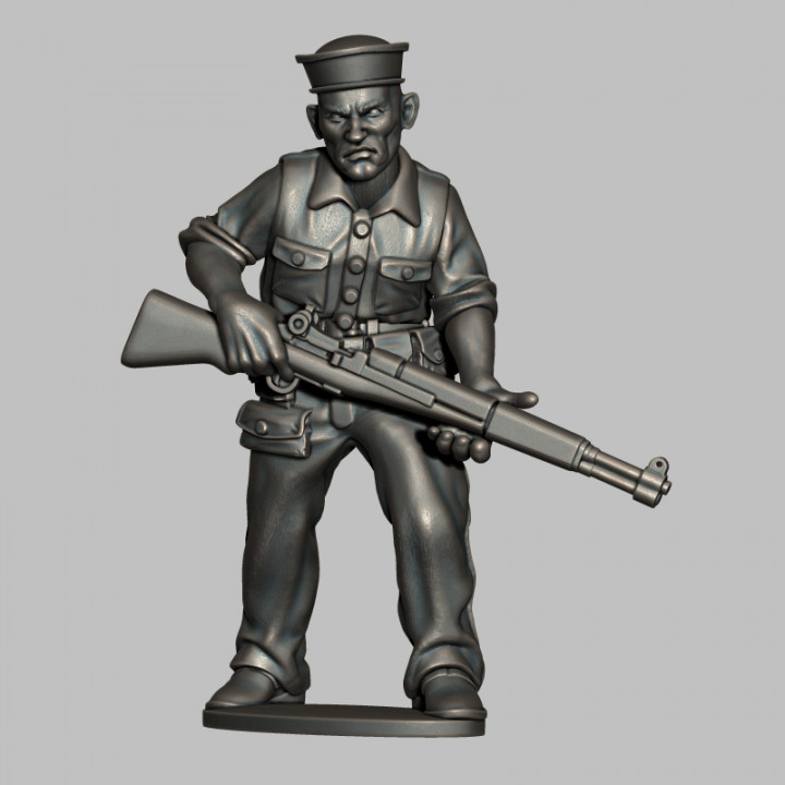 3D Printable WW2 US Navy Landing Party by Wargames Atlantic