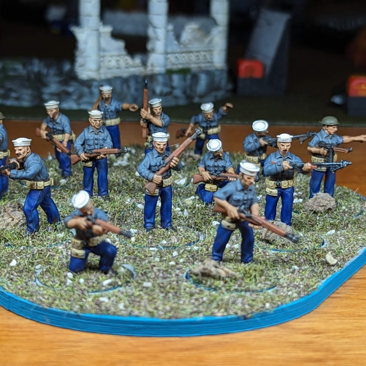 3D Print of WW2 US Navy Landing Party by phj