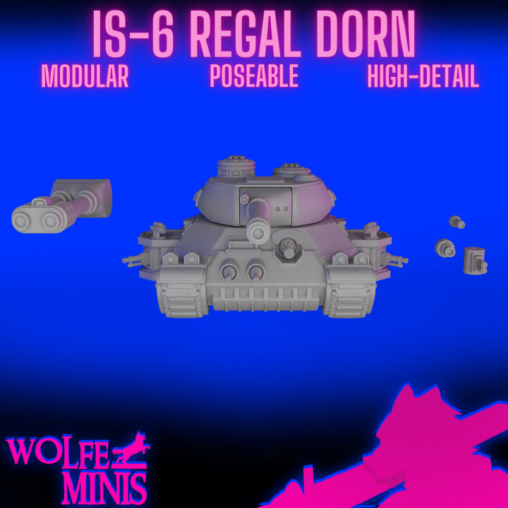 IS-6 Regal Dorn Praetorian Heavy Tank - Imperial Army Red Rifles image