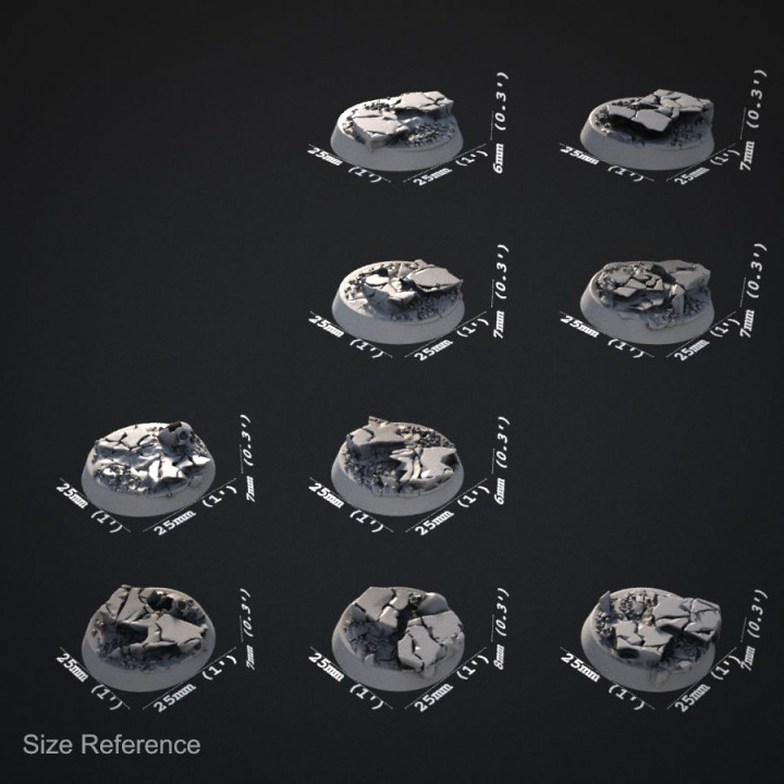 Cracked Earth 25mm Bases image