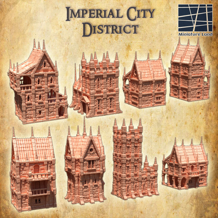 Imperial City District - Tabletop Terrain - 28 MM image
