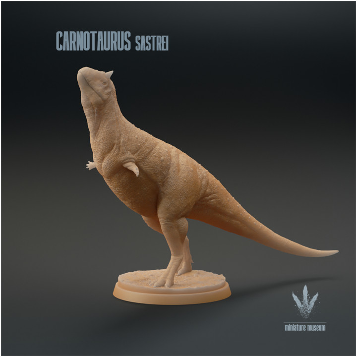 3d Printable Carnotaurus Sastrei Mating Dance By Miniature Museum