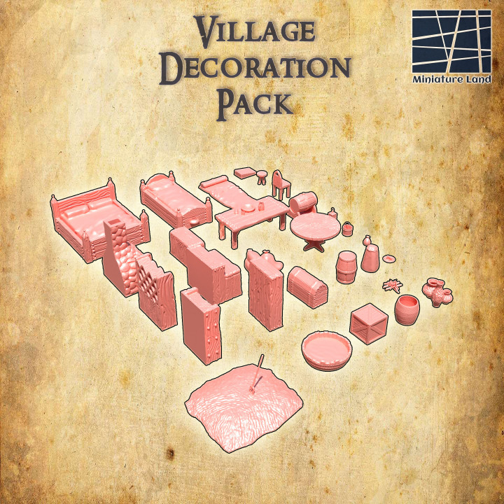 Village Decoration Pack 30 Object