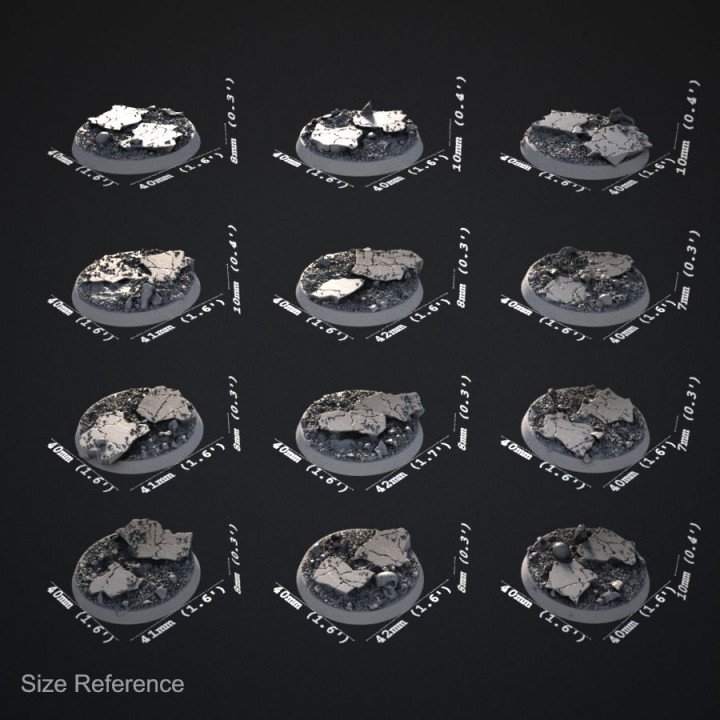 Cracked Earth 40mm Bases