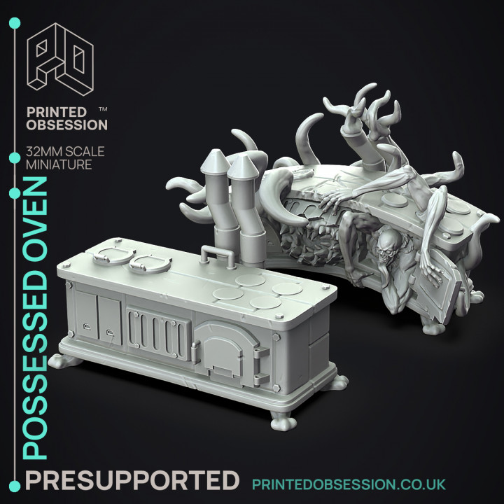Possessed Overn - 2 Models -  PRESUPPORTED - Illustrated and Stats - 32mm scale image